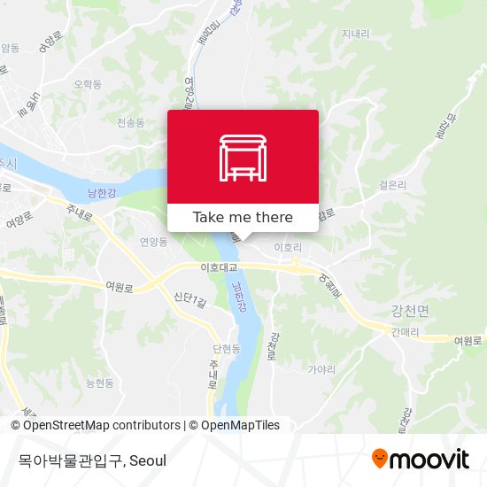 목아박물관입구 map