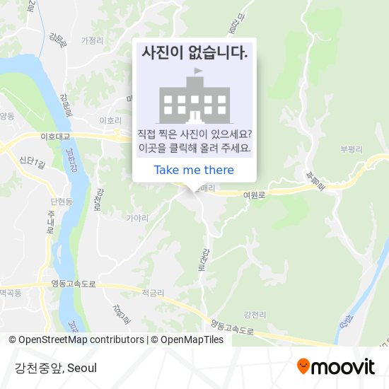 강천중앞 map