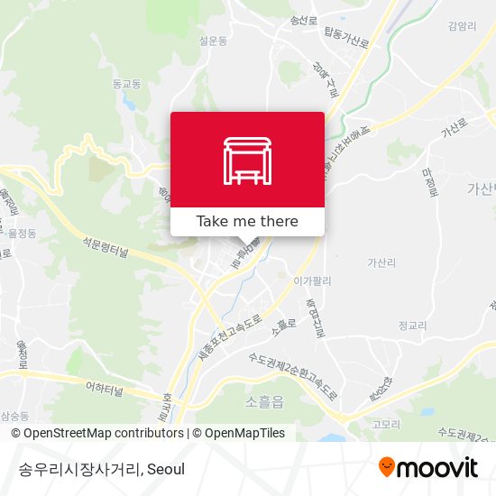 송우리시장사거리 map