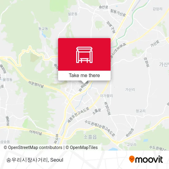 송우리시장사거리 map