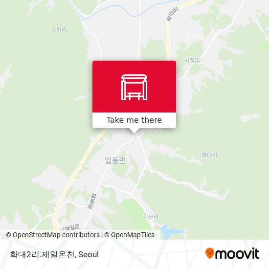 화대2리.제일온천 map