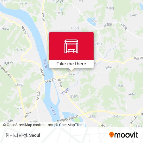 천서리파성 map