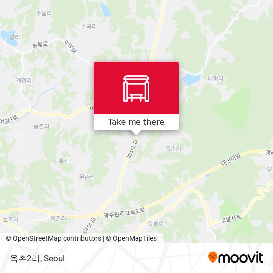 옥촌2리 map