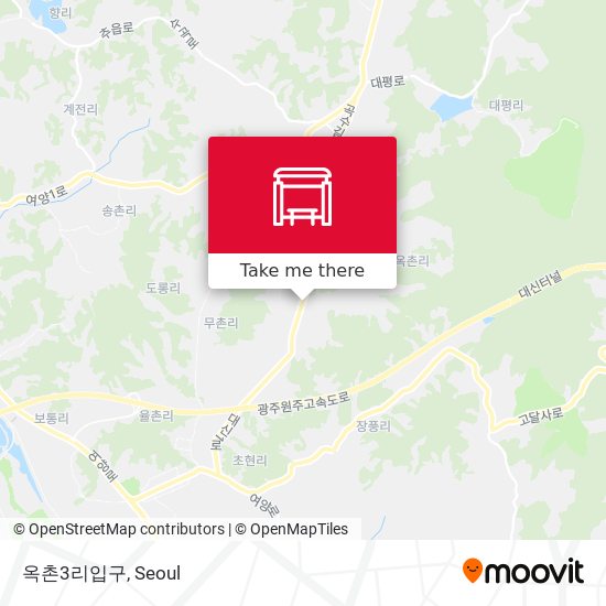 옥촌3리입구 map