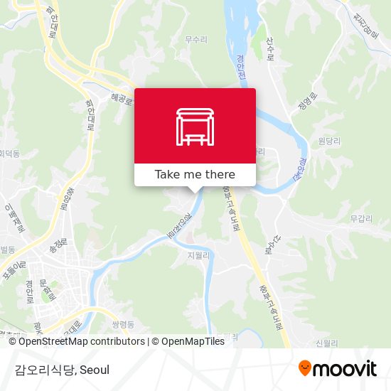 감오리식당 map