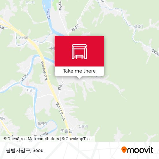 불법사입구 map