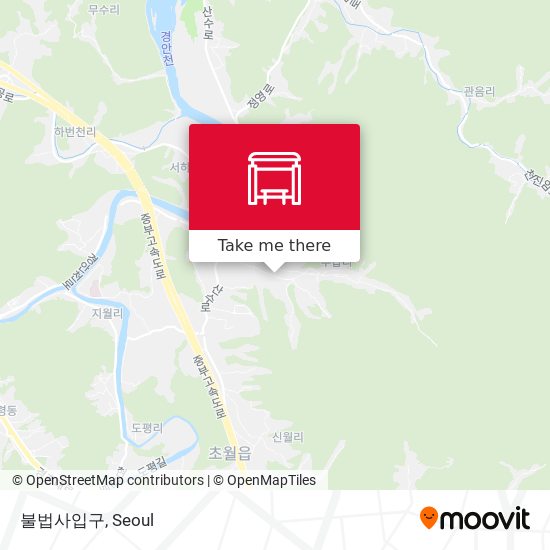 불법사입구 map