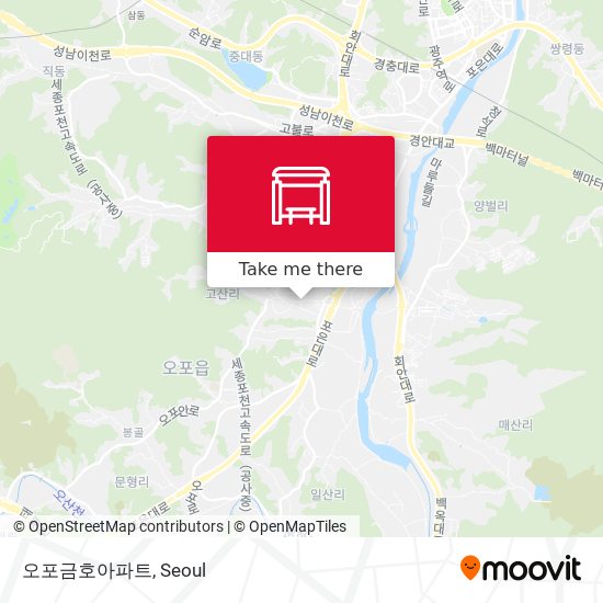 오포금호아파트 map