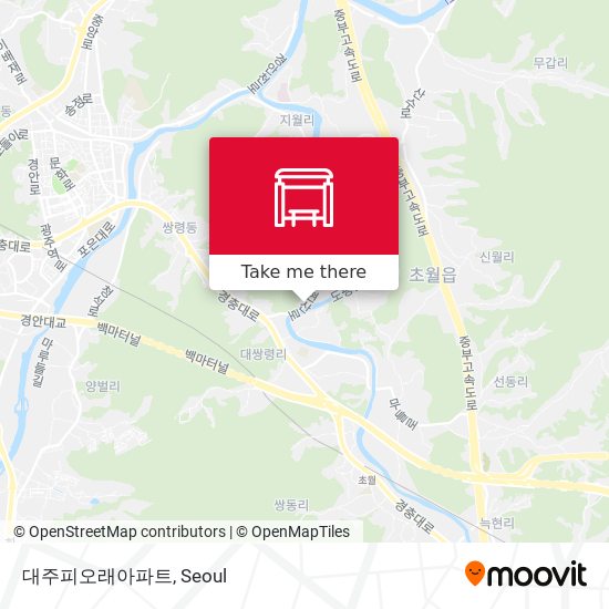대주피오래아파트 map