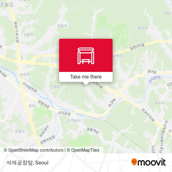 석재공장앞 map
