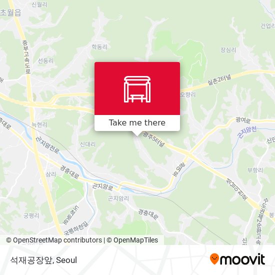 석재공장앞 map