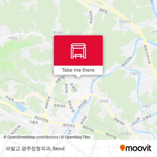 파발교.광주정형외과 map