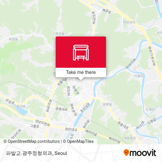 파발교.광주정형외과 map