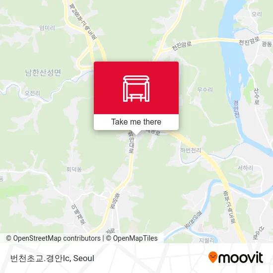 번천초교.경안Ic map
