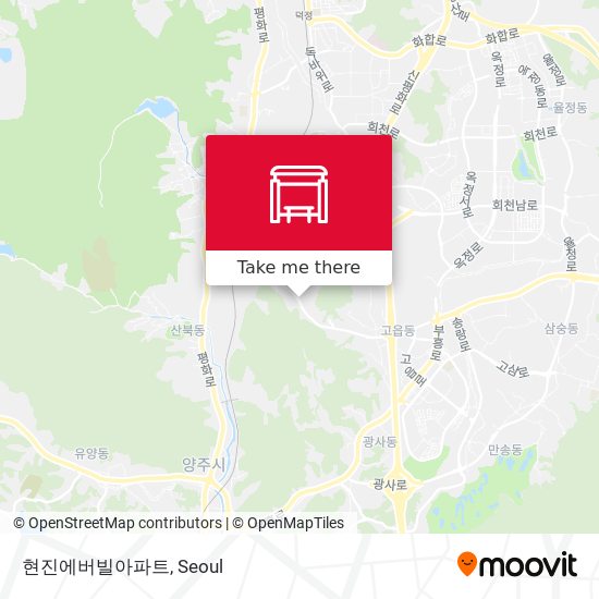 현진에버빌아파트 map