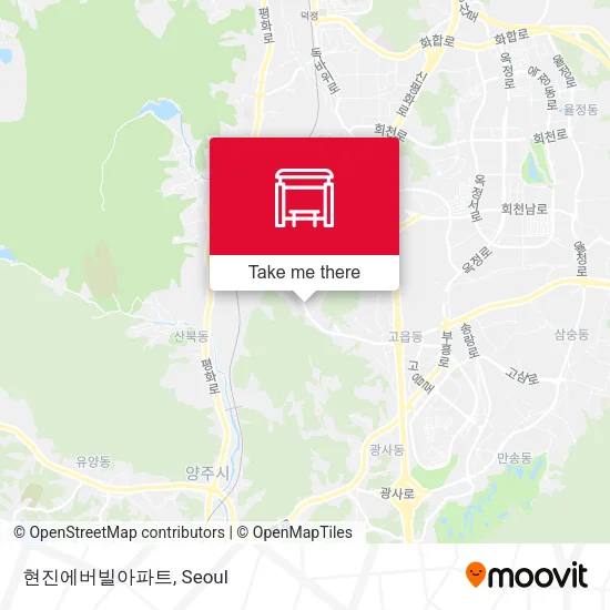 현진에버빌아파트 map