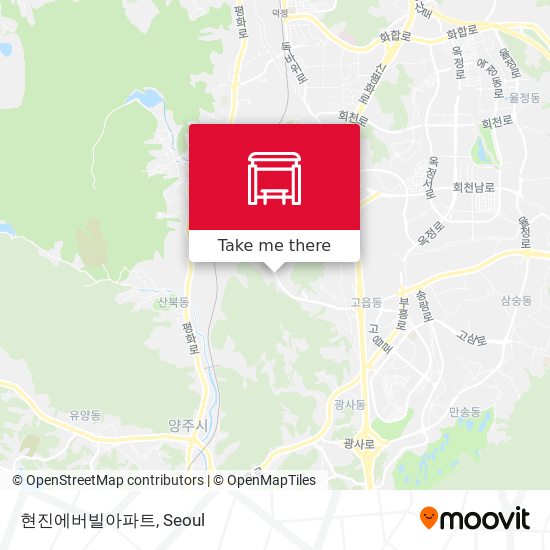 현진에버빌아파트 map