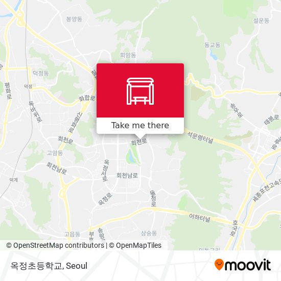 옥정초등학교 map