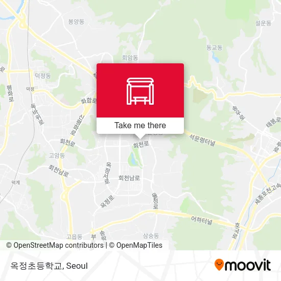 옥정초등학교 map