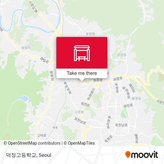 덕정고등학교 map