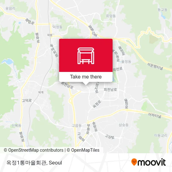 옥정1통마을회관 map