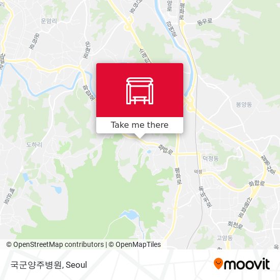 국군양주병원 map