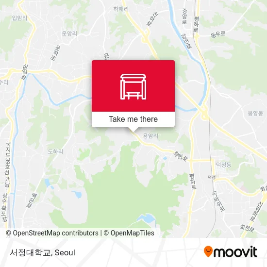 서정대학교 map