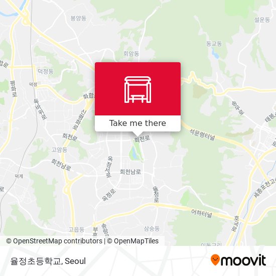 율정초등학교 map