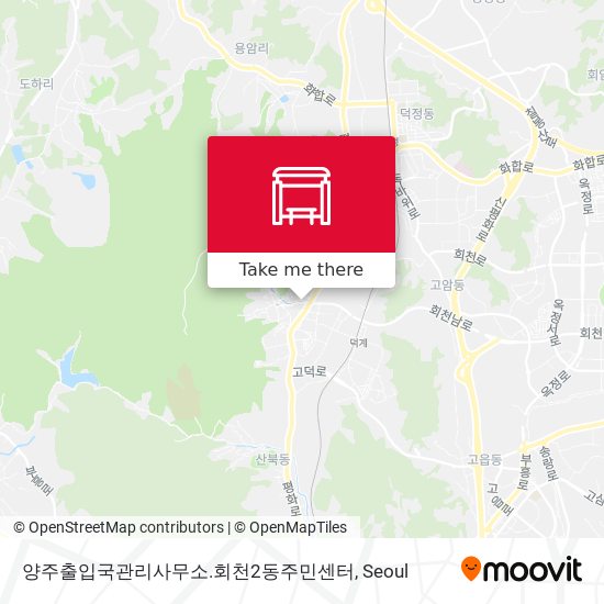 양주출입국관리사무소.회천2동주민센터 map