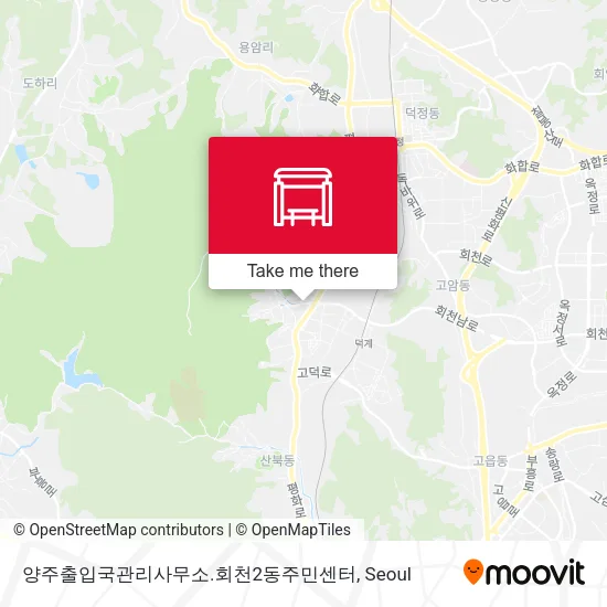 양주출입국관리사무소.회천2동주민센터 map