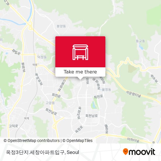 옥정3단지.세창아파트입구 map