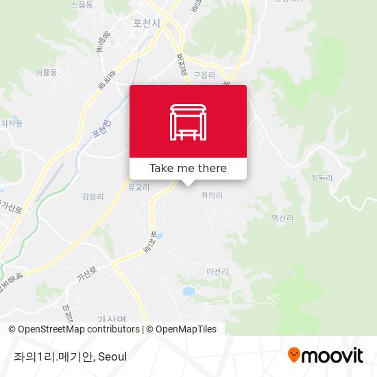 좌의1리.메기안 map