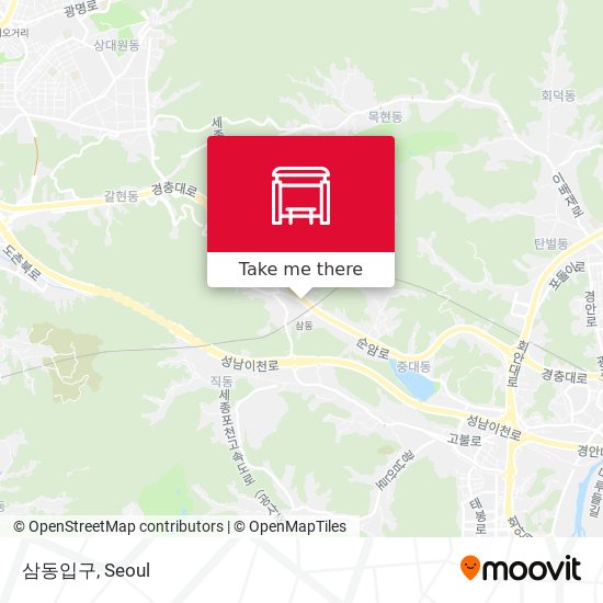 삼동입구 map