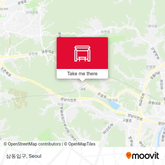 삼동입구 map