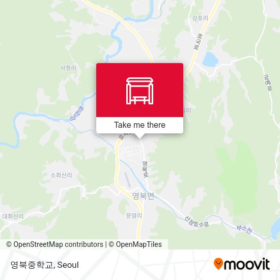 영북중학교 map