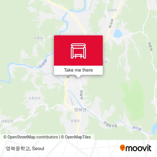영북중학교 map