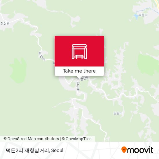 덕둔2리.새청삼거리 map