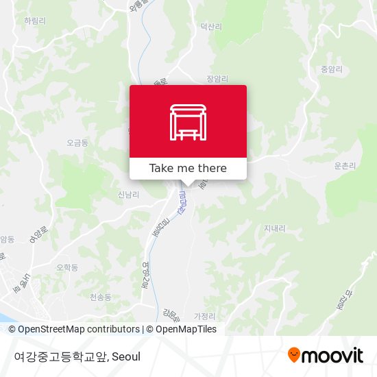 여강중고등학교앞 map