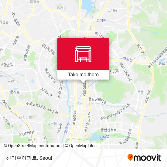 신미주아파트 map