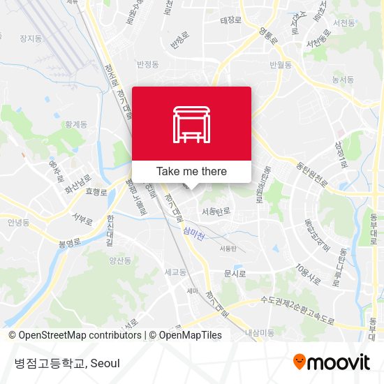 병점고등학교 map