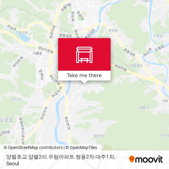 양벌초교.양벌2리.우림아파트.쌍용2차.대주1차 map