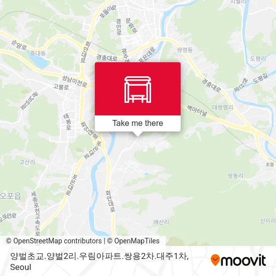 양벌초교.양벌2리.우림아파트.쌍용2차.대주1차 map