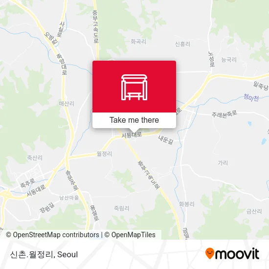 신촌.월정리 map
