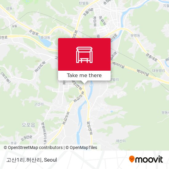 고산1리.허산리 map