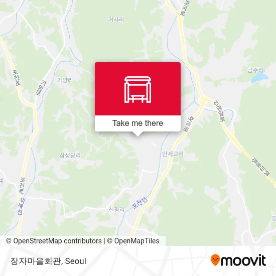 장자마을회관 map