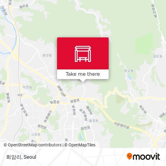 회암리 map