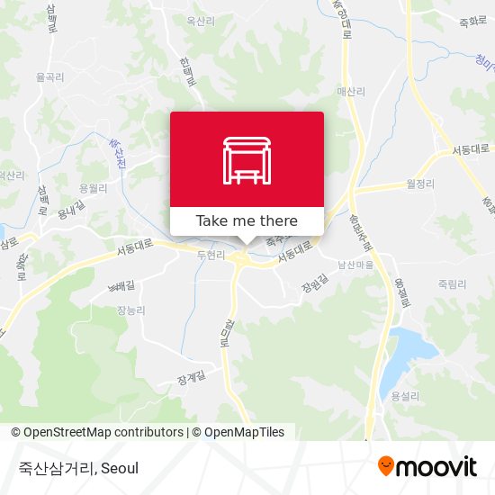 죽산삼거리 map