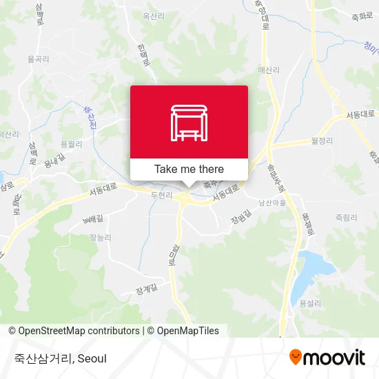 죽산삼거리 map