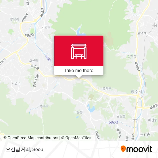 오산삼거리 map