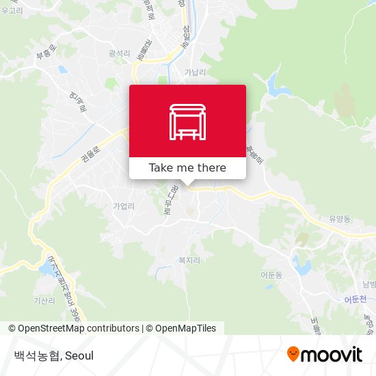 백석농협 map